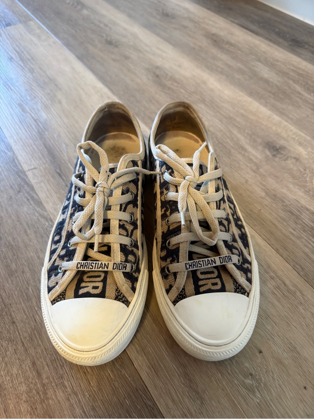 Dior Brown & Black Oblique Canvas Low-Top Sneakers *authentic* - Picture 2 of 5